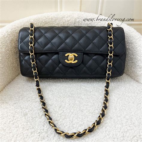 chanel east west flap bag.